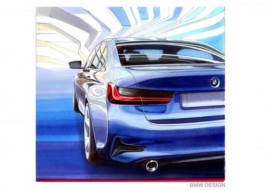 Эскиз BMW 320d Sport Line (G20) 2019 года  (WW) (фото 58 из 311)